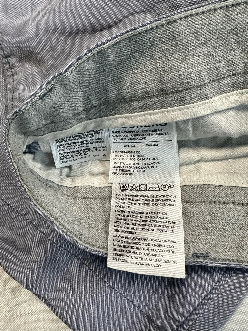 Dockers Men's Shorts in Slate Blue Gray